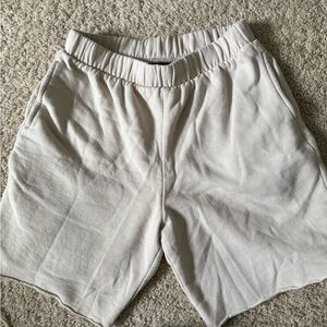 Cream Sweat Shorts